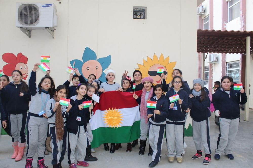 Students at Suleimaniah International School Celebrate Flag Day